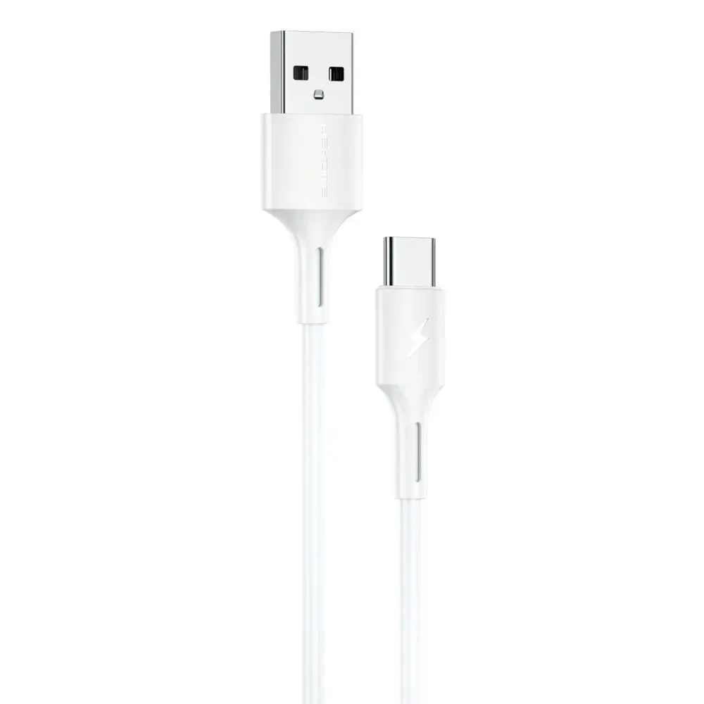 WK Design YouPin series cable USB - USB Typ C 3A 1m white (WDC-136a)