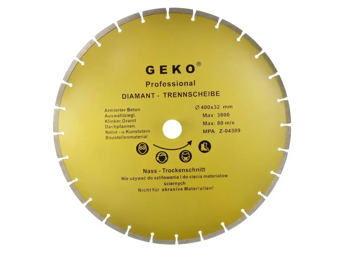Segmentēts dimanta disks 400x8x32mm GEKO Profi