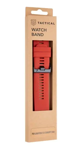 Tactical 669 Silicone Band for Garmin Fenix 5X|6X QuickFit 26mm Red