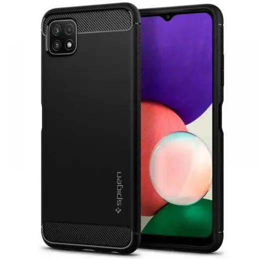 Spigen Rugged Armor Sam A226 A22 5G czarny|black ACS03031