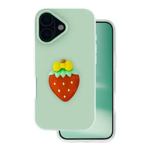 Fruit 2in1 telefoni ümbris iPhone 16 roheline