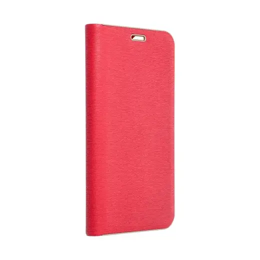LUNA knyginio tipo telefono dėklas Samsung Galaxy A17 4G (A175) raudonas