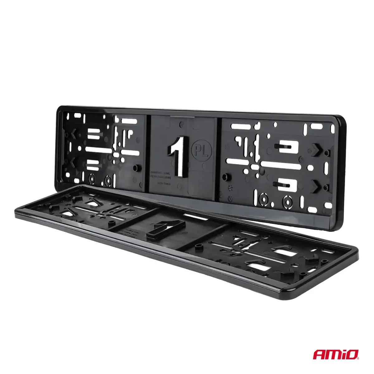 License Plate Frame - BLACK PREMIUM PL AMIO-04779