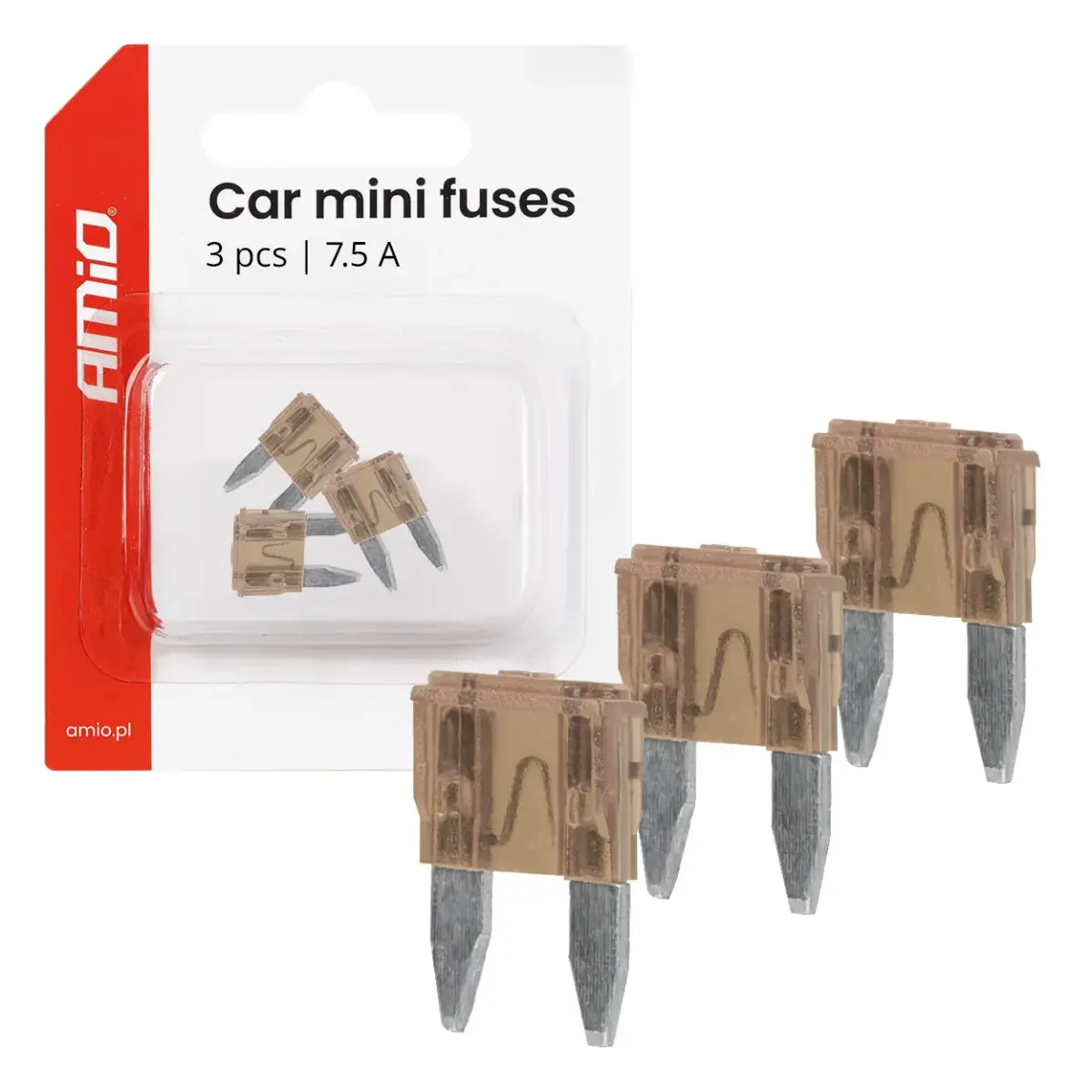 Car blade fuses MINI 3 pcs