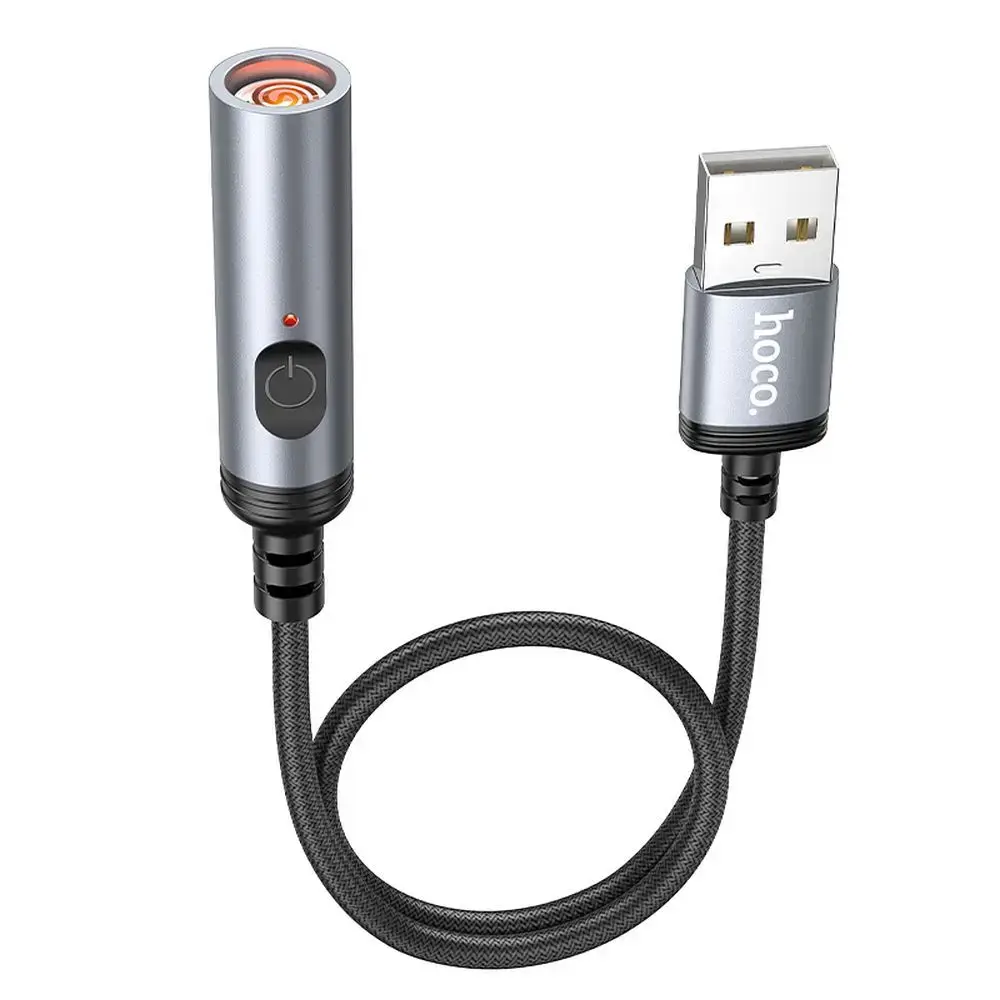 Adapter USB A to cigarette lighter Hoco 0,3 m UA30 black