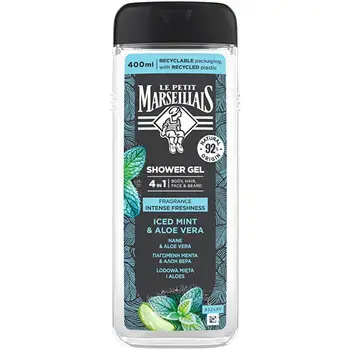 Le Petit Marseillais Homme Iced Mint & Aloe Vera - Sprchový gel 4v1 400ml