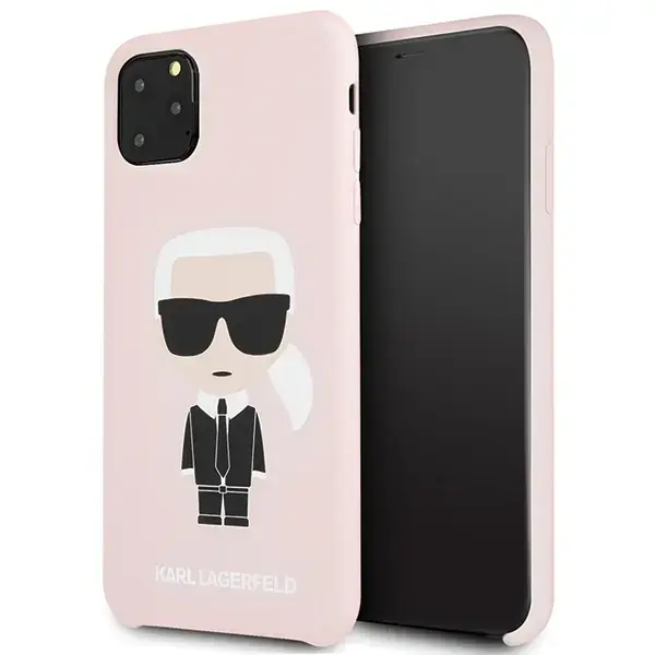KLHCN65SLFKPI Karl Lagerfeld Silicone Cover for iPhone 11 Pro Max Pink