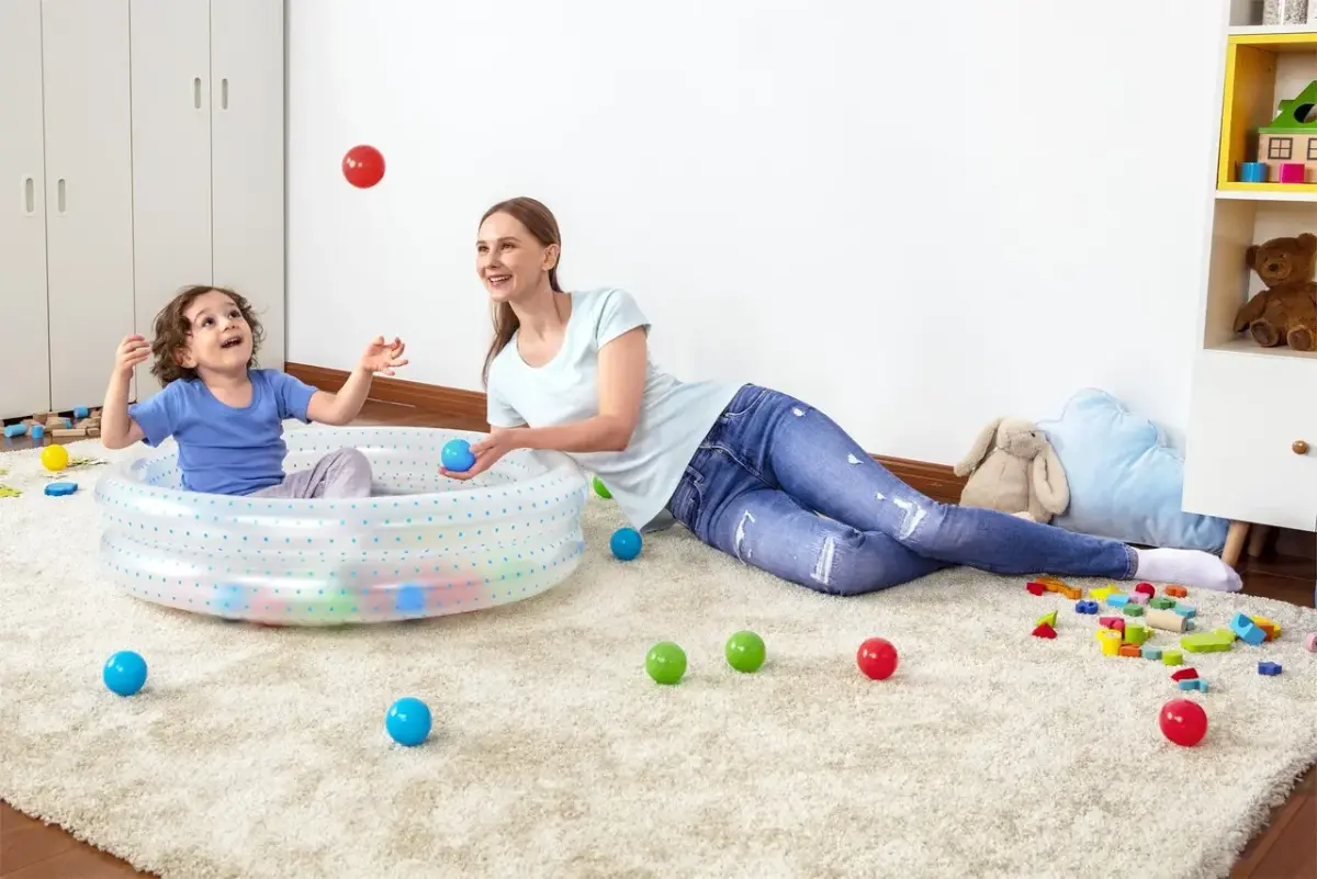 Zils baseins 91x20cm + BESTWAY bumbas