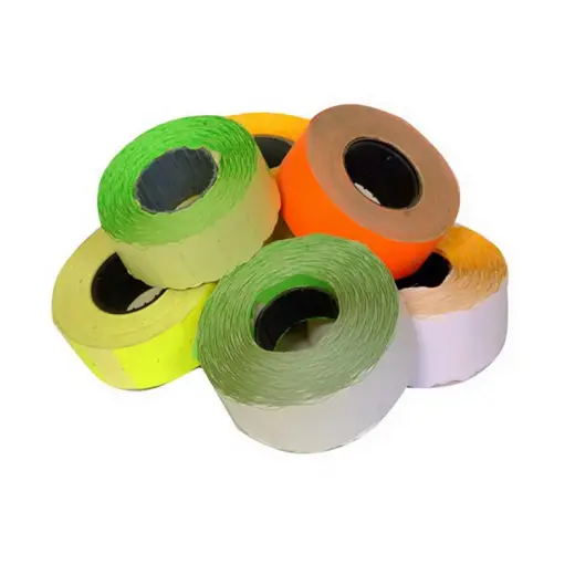 Marķēšanas pistoļu uzlīmes 22x12 mm, 5 gab., dzeltenas