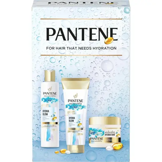 Pantene, Set Regalo Bellezza, Hydra Glow Set Geschenkset (Set per La Cura Dei Capelli)