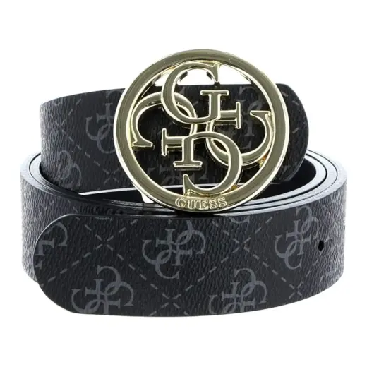 Guess, Jensen, Textile Belt, BW7411VIN35, Coal, For Women, Size M