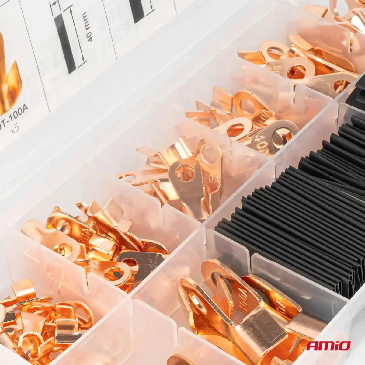 Connectors and heat shrinkable tube set AMIO-03984