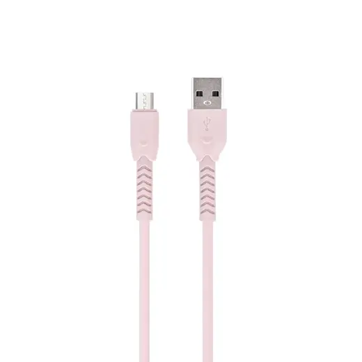 Maxlife MXUC-04 cable USB - microUSB 1,0 m 3A pink