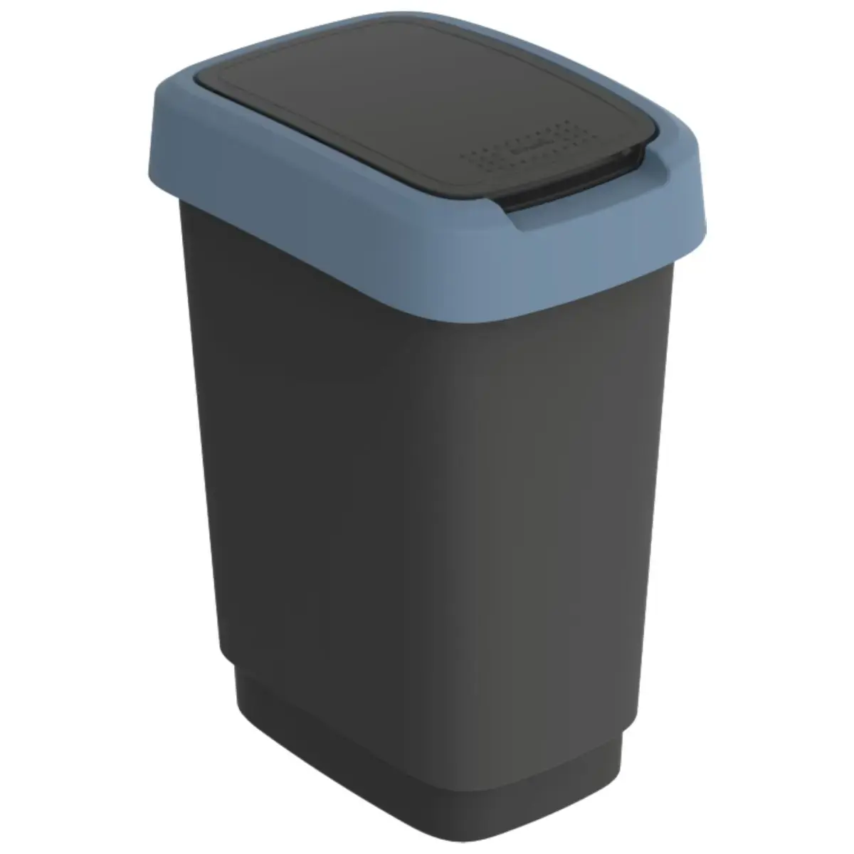 Atkrit.konteiners 10L Twist, melns/zils