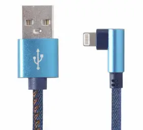 Gembird duomenų perdavimo ir įkrovimo laidas | USB-A į Lightning | 1m | mėlynas