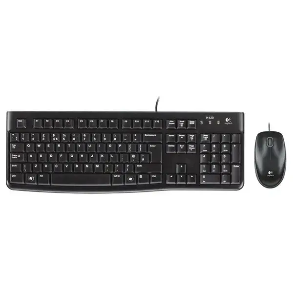 LOGITECH MK120 Corded Combo - BLACK - USB - BGR