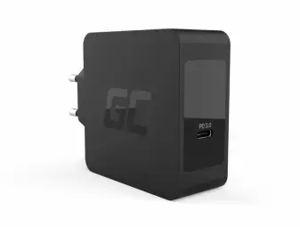 Green Cell CHAR09 tīkla lādētājs | 60W | USB-C | melns