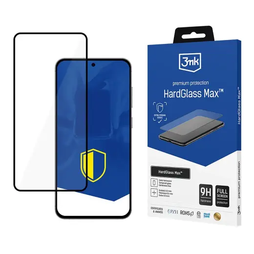 3mk HardGlass Max tempered glass for phone Samsung Galaxy S24 FE black