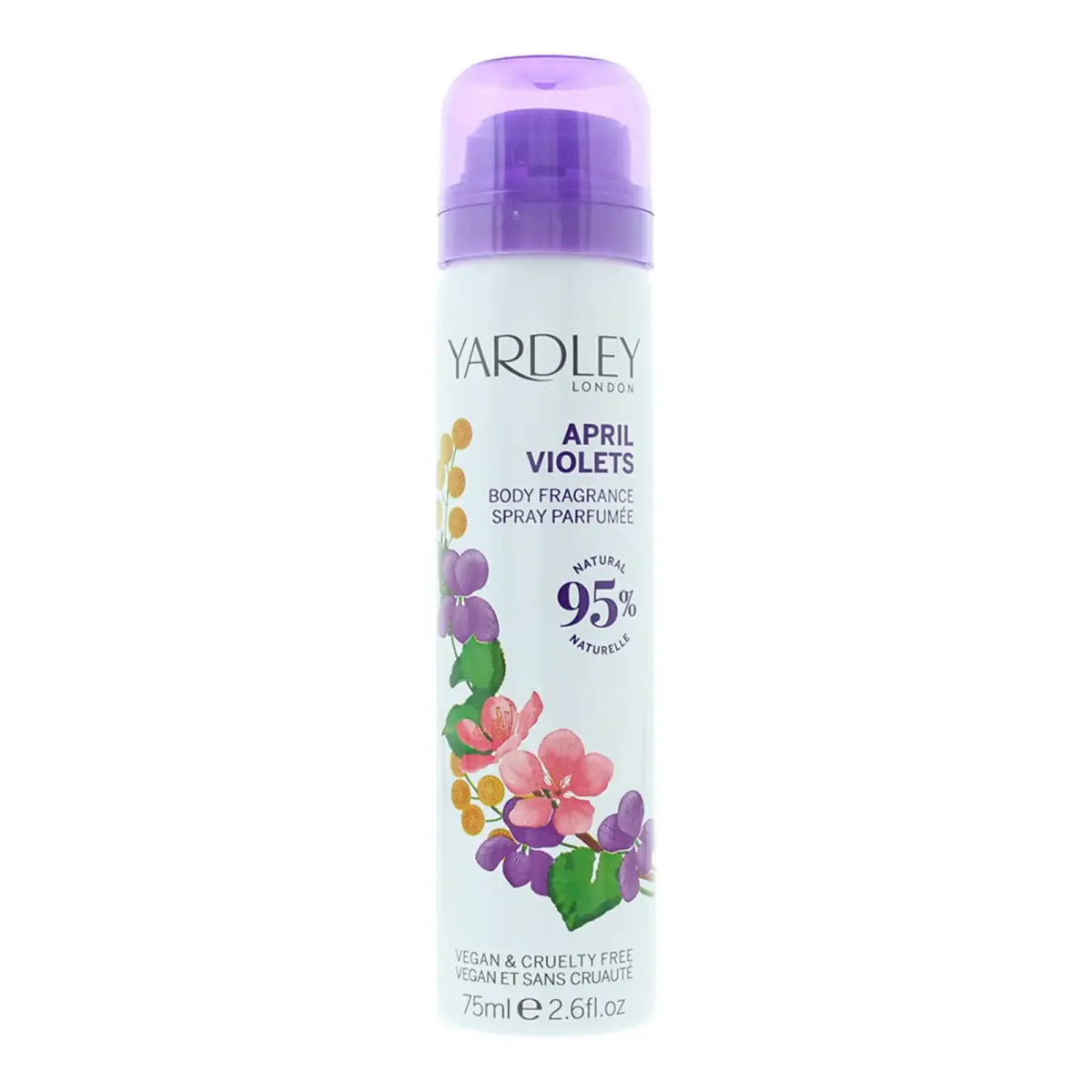 Yardley, April Violets, Deodorant Spray, For Women, 75 ml