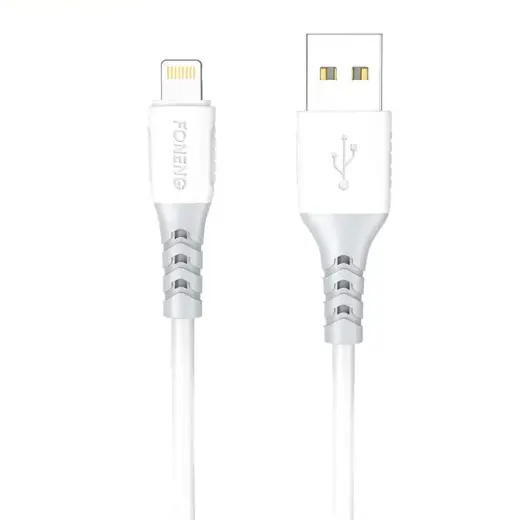 Foneng X66 data transfer and charging cable | USB-C to Lightning | 20W | 1m | white