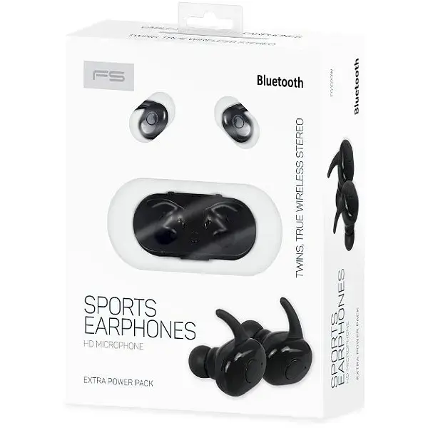 Fiesta FS1083B Airpods Bluetooth 5.0 Стерео Гарнитура с Микрофоном Черная