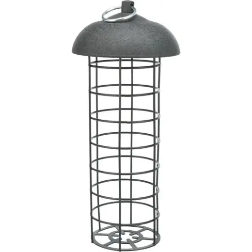 Barotava āra putniem - Trixie Fat ball feeder/roof, 4 fat balls, metal/plastic, ø10×21cm