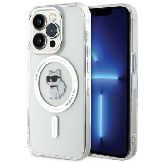 Karl Lagerfeld IML Choupette MagSafe KLHMP15LHFCCNOT Apple iPhone 15 Pro 6.1" transparent hardcase 