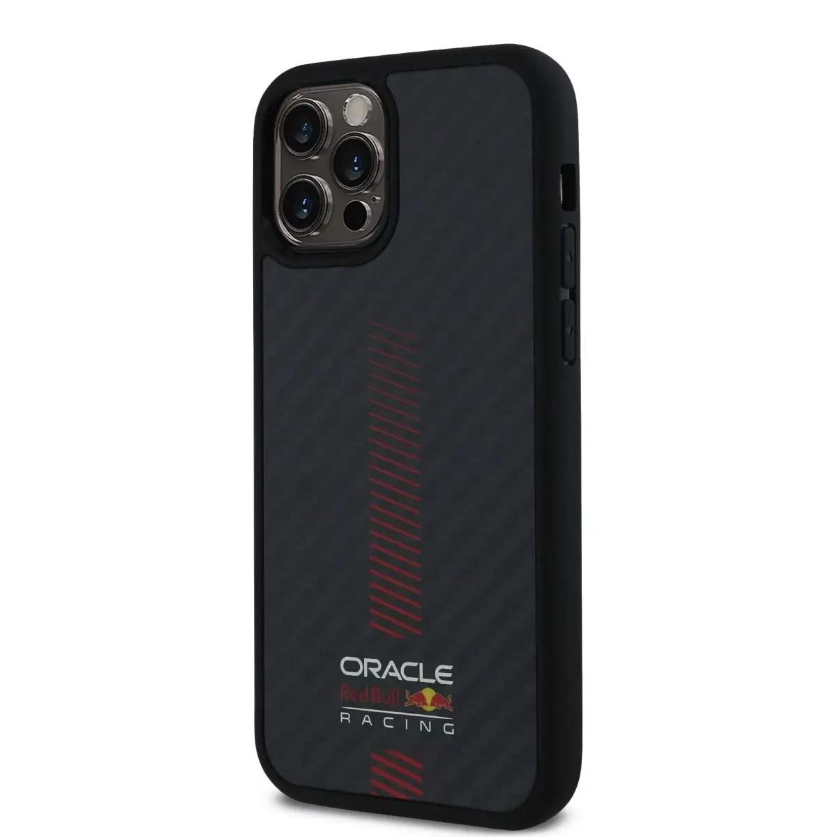 Red Bull Carbon Powerbar phone case for iPhone 12 | iPhone 12 Pro black with MagSafe support