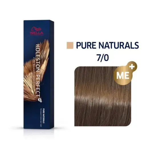 Wella Professionals, Koleston Perfect Me+, Permanent Hair Dye, 7/0 Medium Blonde, 60 ml