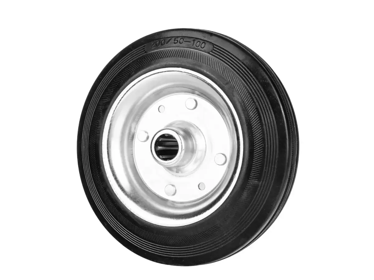 Tērauda-gumijas ritenis 200mm 150kg