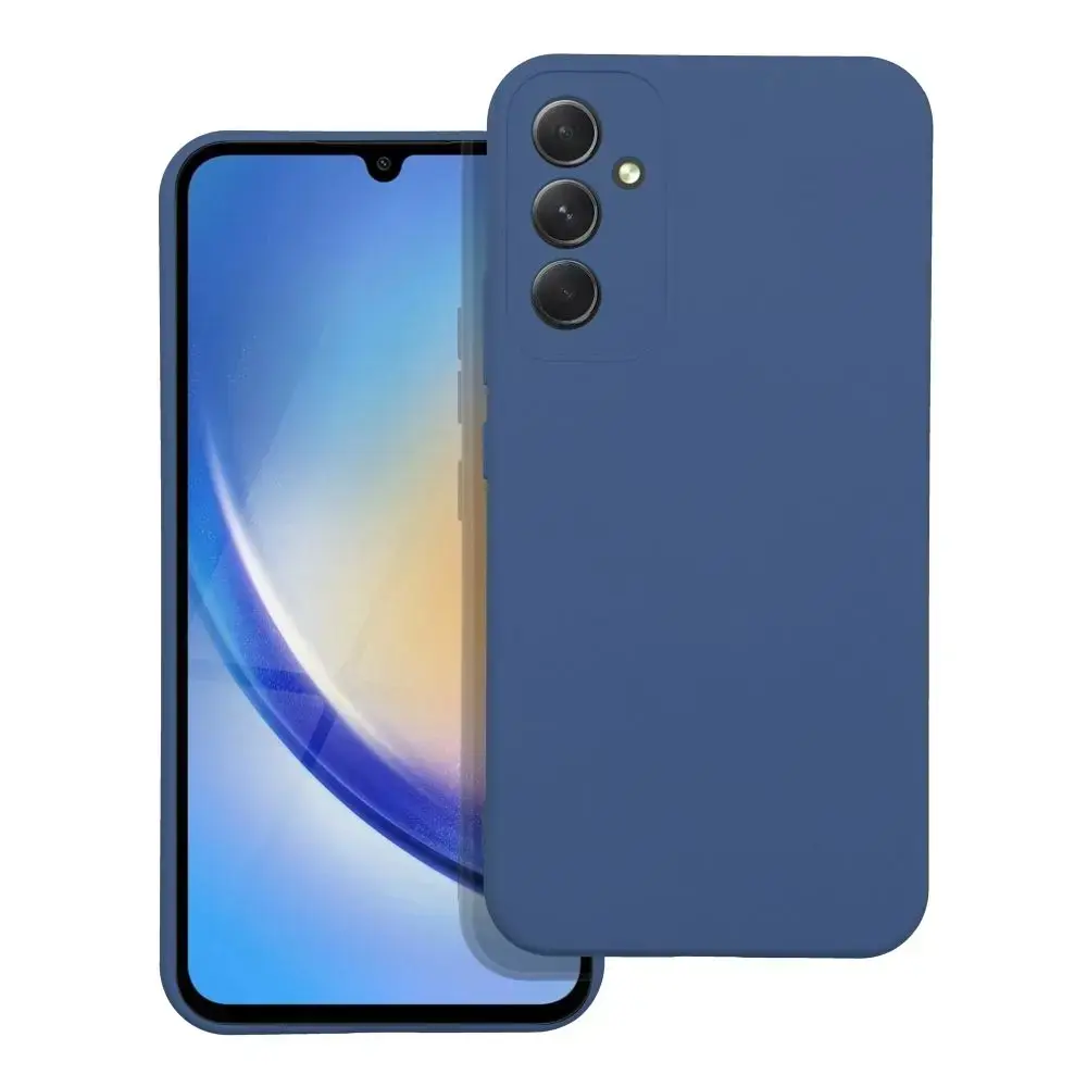 Silicone phone case for Samsung Galaxy A34 (A346) blue