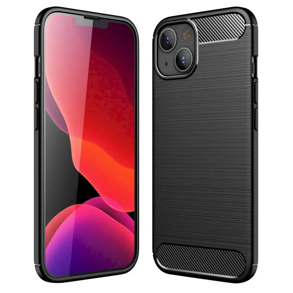 Fusion trust silikona aizsargapvalks Apple iPhone 13 melns