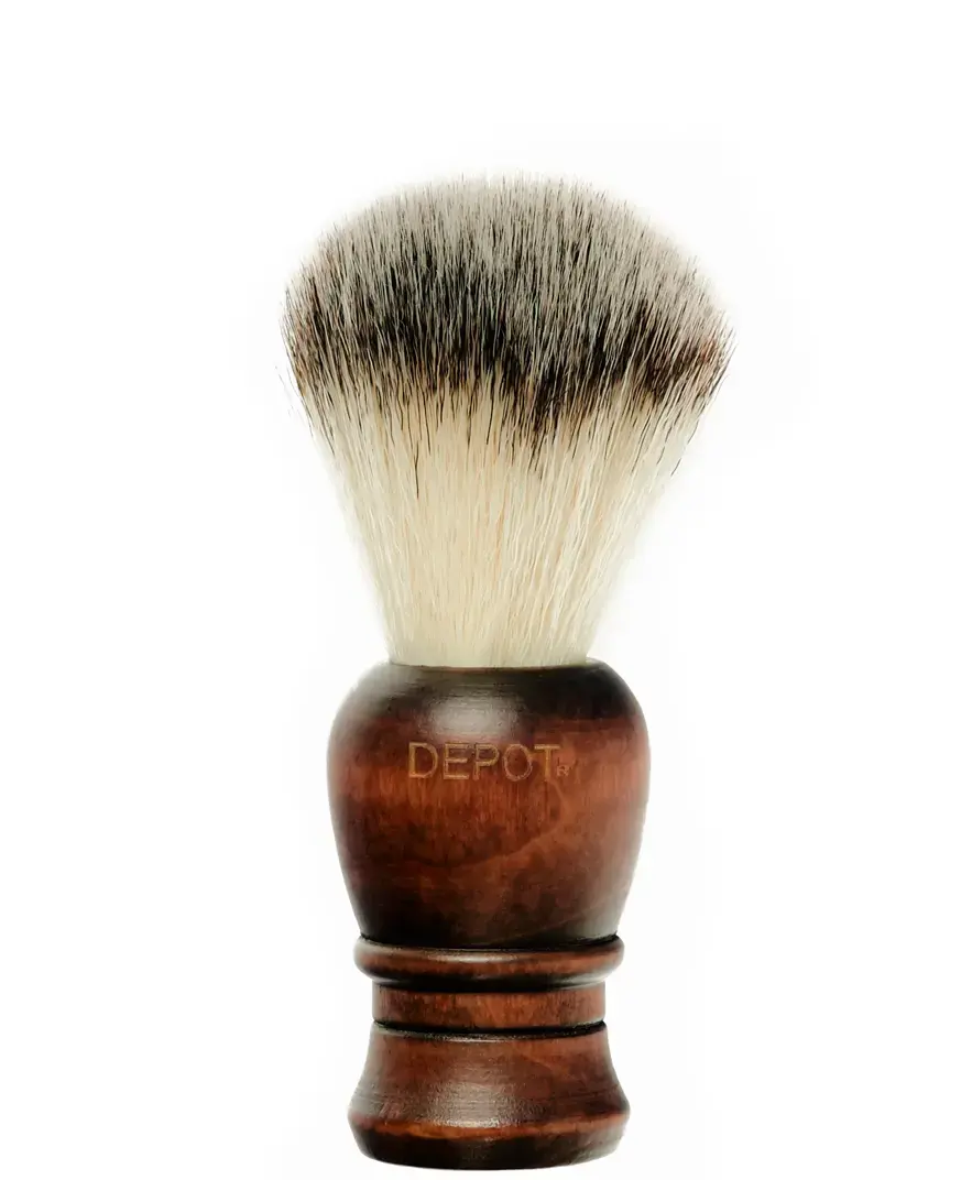 Depot, Accessories No. 730, Wooden, Face Shaving Brush, Brown