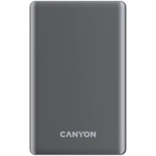 CANYON power bank OnPower 505 slim Magnetic 5000 mAh PD20W Dark Grey