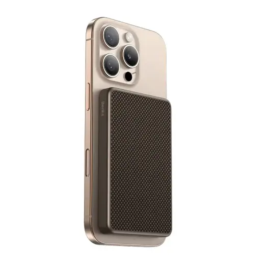 Benks MP17 Armor Tint išorinė baterija (powerbank) | 10 000 mAh | USB-C, MagSafe, Wireless | auksinis