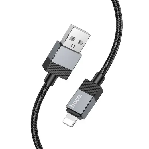 Hoco X110 data transfer and charging cable | USB-A to Lightning | 12W | 1m | black