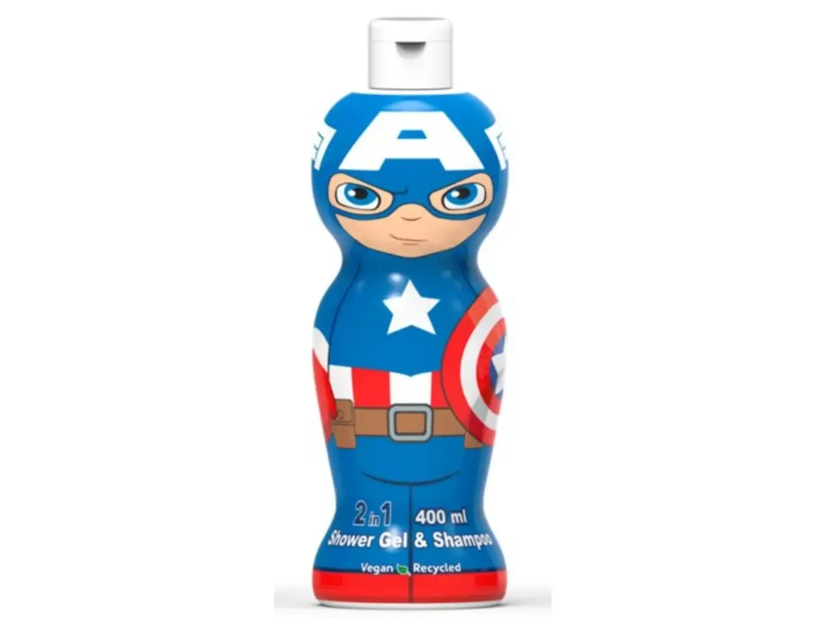 Marvel, Captain America, Shower Gel & Shampoo 2-In-1, 400 ml
