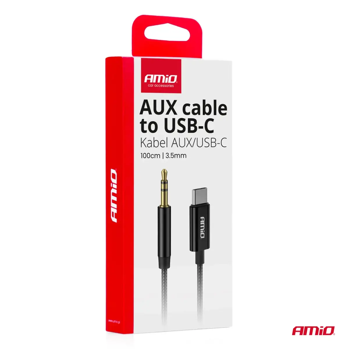 Cable USB-C TO TYPE AUX Mini Jack 3.5mm 1m AMIO-04294