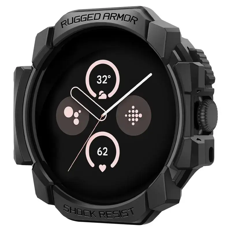 Spigen Rugged Armor, matte black - Google Pixel Watch 3/2/1 (41mm)