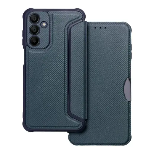 RAZOR knyginio tipo telefono dėklas Samsung Galaxy A15 4G (A155) | A15 5G (A156) mėlynas
