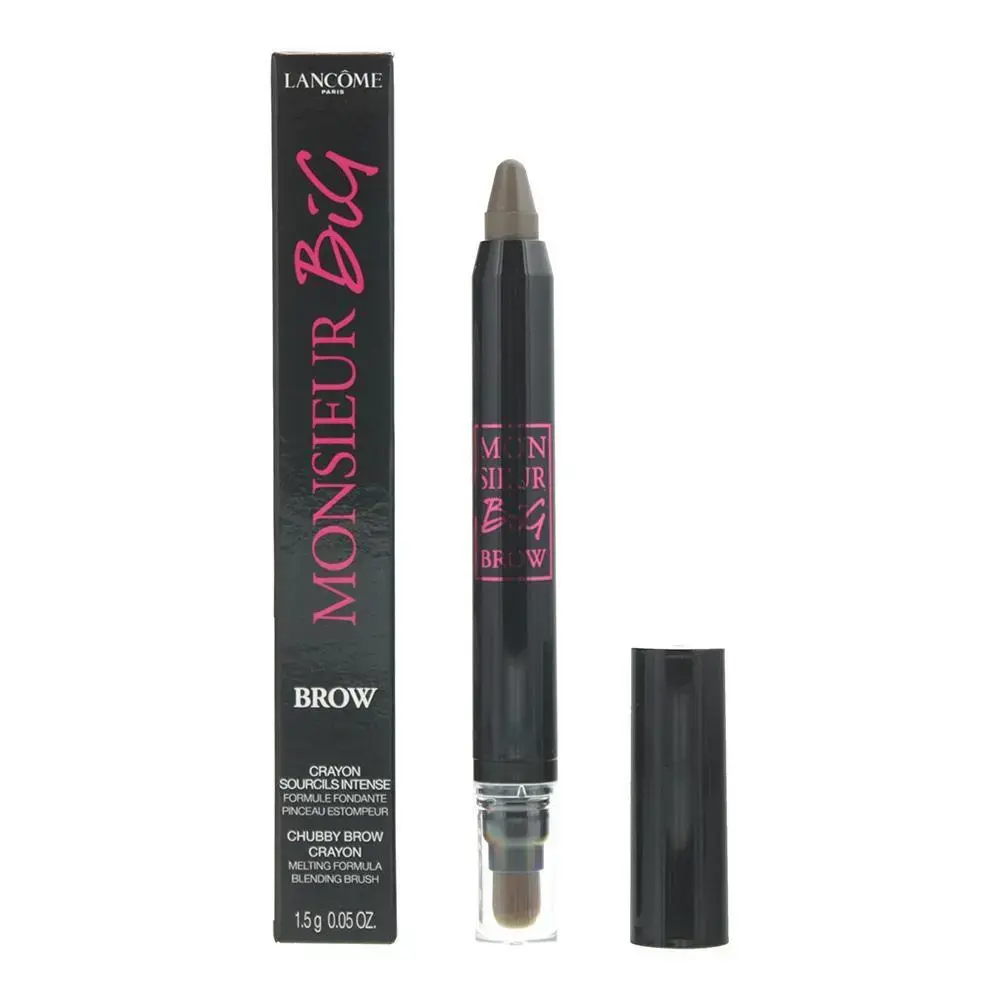 Lancome, Monsieur Big Brow, Blending, Eyebrow Cream Pencil & Brush 2-In-1, 02, Chestnut, 1.5 g