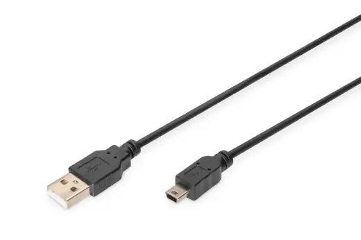 DIGITUS Basic USB Cable - Mini-USB|USB-A - 1.8 m