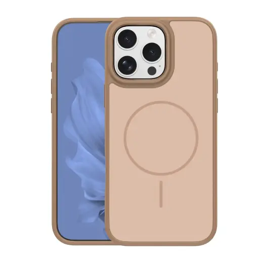 Frame Thin Mag maciņš ar MagSafe atbalstu telefonam iPhone 16 Pro brūns