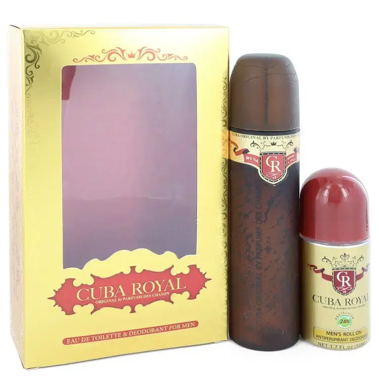 Cuba Cuba Royal EDT Gift Set 100 Ml Roll-on Deodorant Cuba Royal 50ml