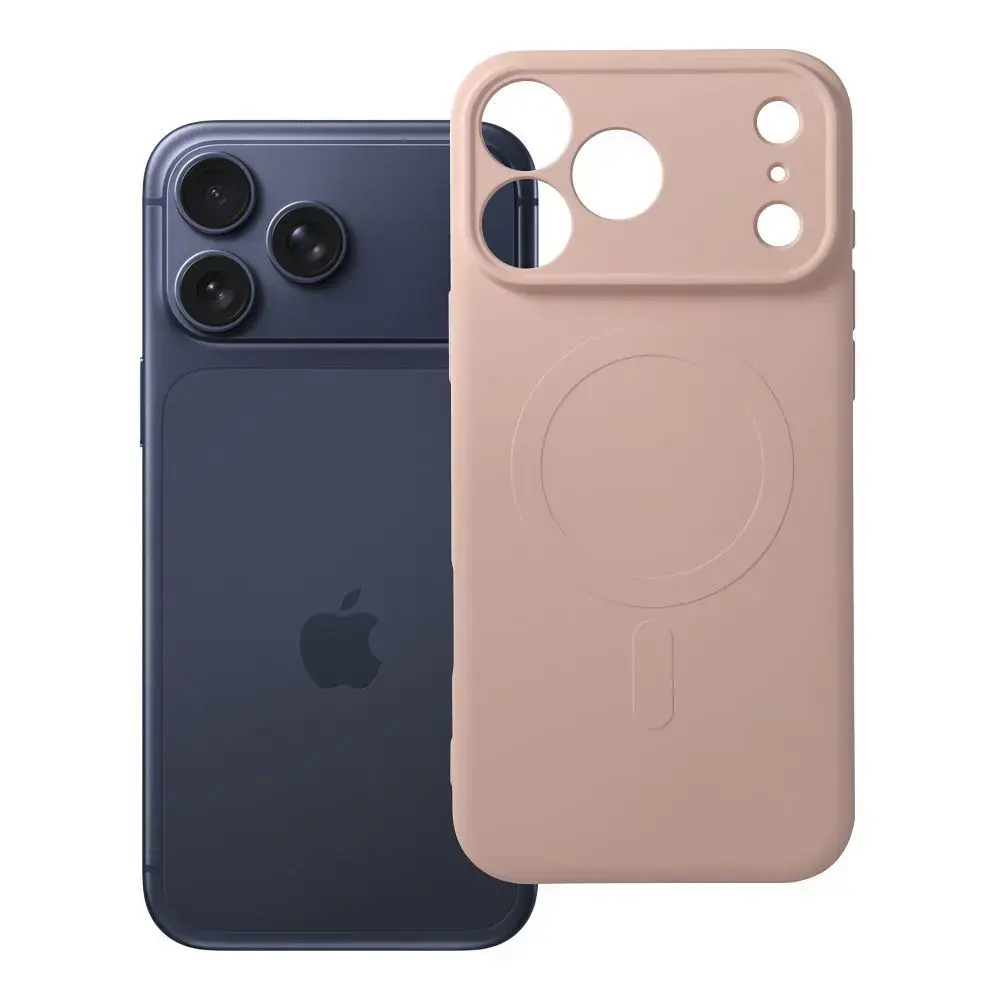 Silicone Mag telefoni ümbris MagSafe toega iPhone 17 Pro Max | iPhone 18 Pro Max roosa