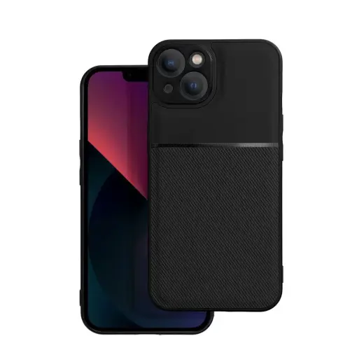 NOBLE telefono dėklas iPhone 13 juodas