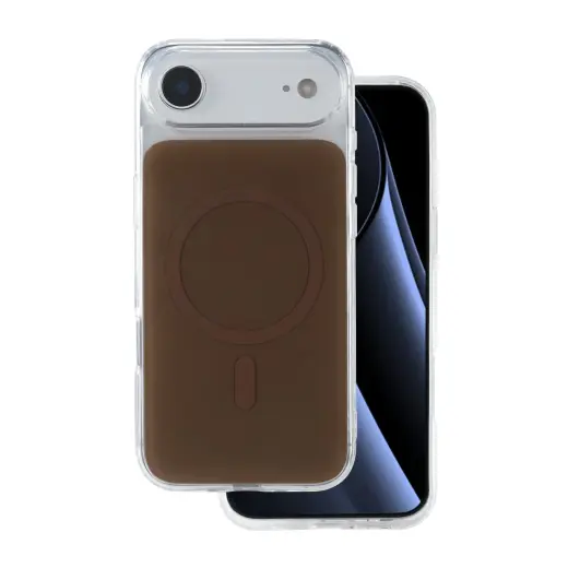 Lowkey Mag telefono dėklas su MagSafe palaikymu iPhone 17 Air rudas