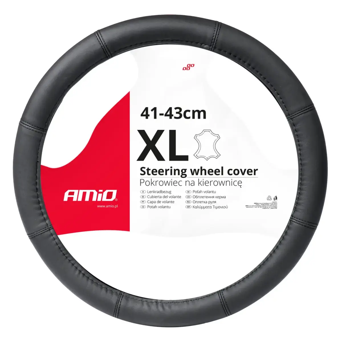 Steering wheel cover Leather Series SWC-48-XL (41-43cm)
