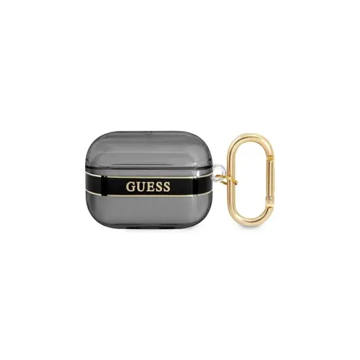 Guess TPU Printed Stripe Case for Airpods Pro Black