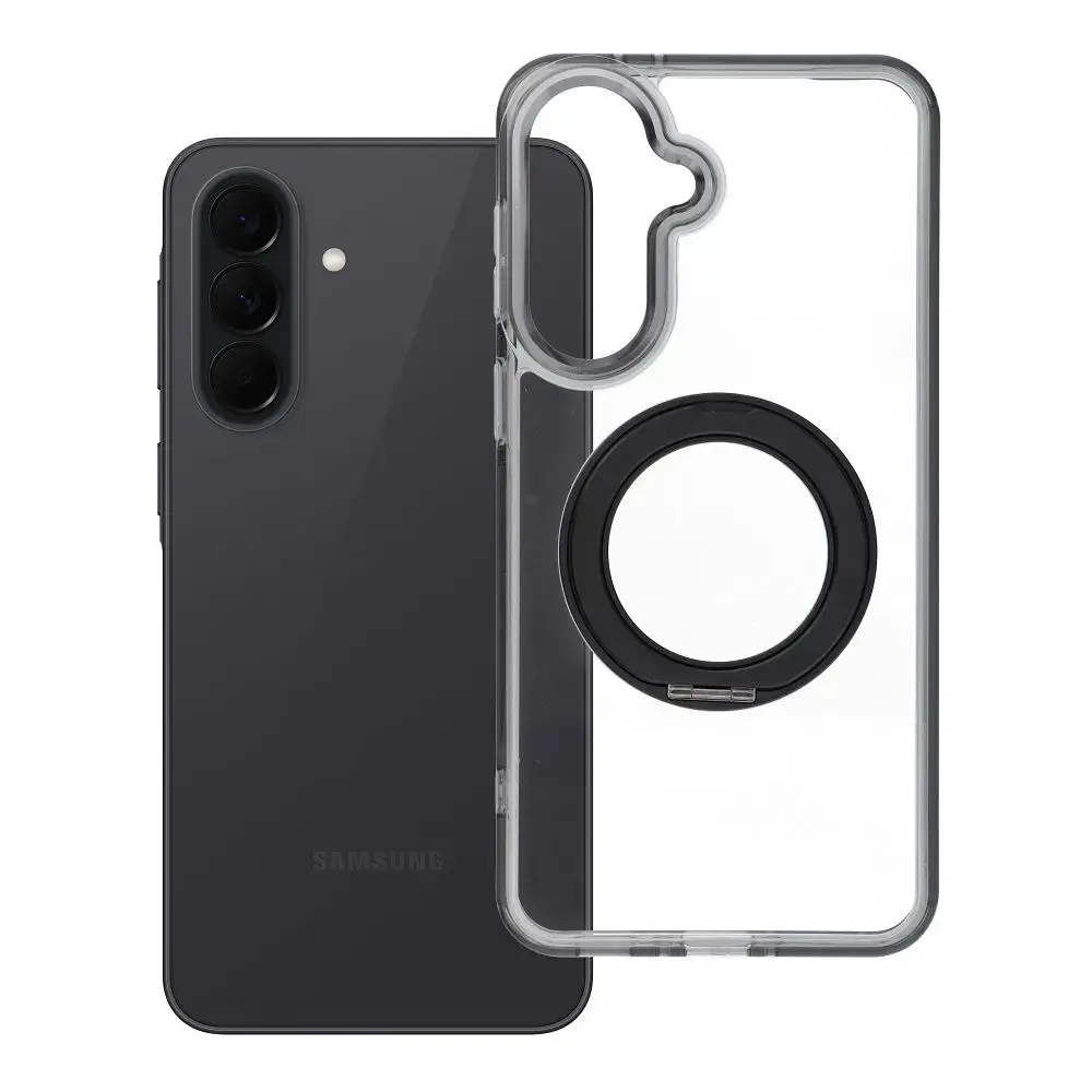 Case for Samsung A37 Frame Circle Stand compatible with MagSafe black